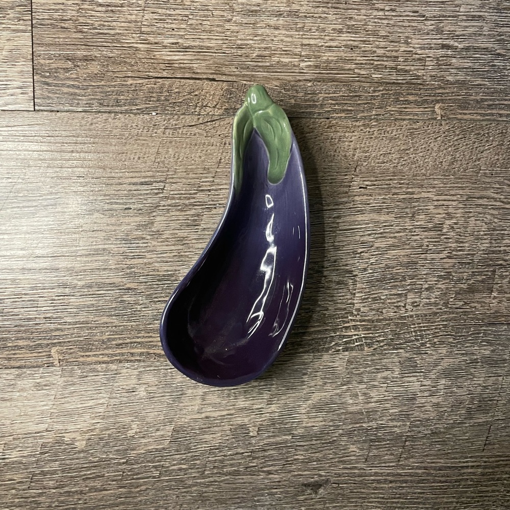 Williams Sanoma Jardin Portager collection eddplant dish